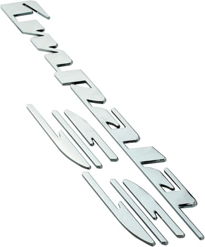 Image of Rear Quarter Panel Emblem Badge Replacement for 1994 1995 1996 Impala Ss 2Pcs (Silver)