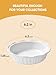LIFVER Ceramic Pie Pans for Baking 6 Inches, Set of 4 Pie Dish, Pie Plate for Dessert Kitchen, Round Baking Deep Dish Pan for Dinner, Oven, Freezer, & Microwave Safe, 11.6 Ounce