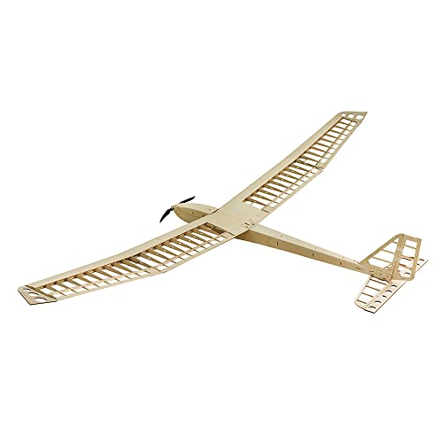 Avión de vela Balsa Wood Glider F25 con motor y envergadura de 2500 mm 4