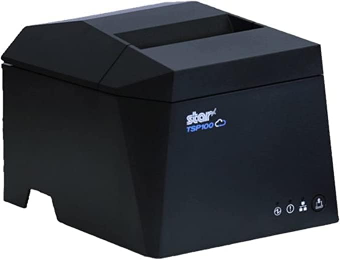 Wuzy Star Micronics TSP143IV TSP143III TSP100III Thermal Receipt Printer ETHERNET (LAN), with CloudPRNT,Android Open Accessory (AOA) and USB Cable Connectivity,250mm/sec Print Speed,203 dpi, Grey