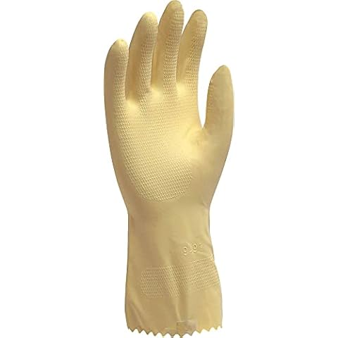 Ambitex LMD6500 Flocklined Work Gloves, Latex, Medium, Yellow (Pack of 12) Cover