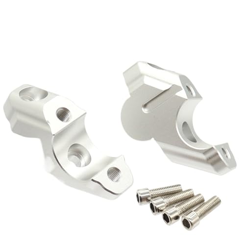 Rehausseur guidon Yamaha Tracer 900GT 2021 2022 2023 2024 2025 fixation guidon 28mm argent