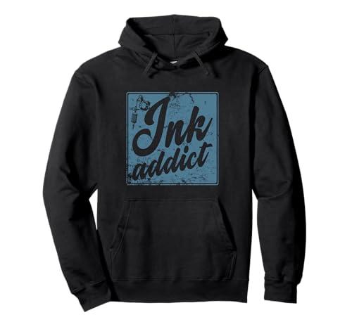 Ink Addict Tattoo Color Pullover Hoodie