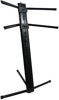 Harmony Audio HA-KEYSTAND Professional 2-Tier Column Keyboard Stand with 5/8