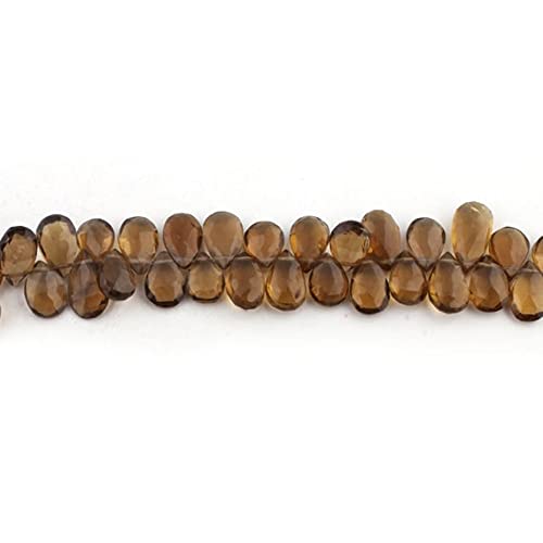 Beer Quartz Faceted Briolettes pour réparer et concevoir des bijoux