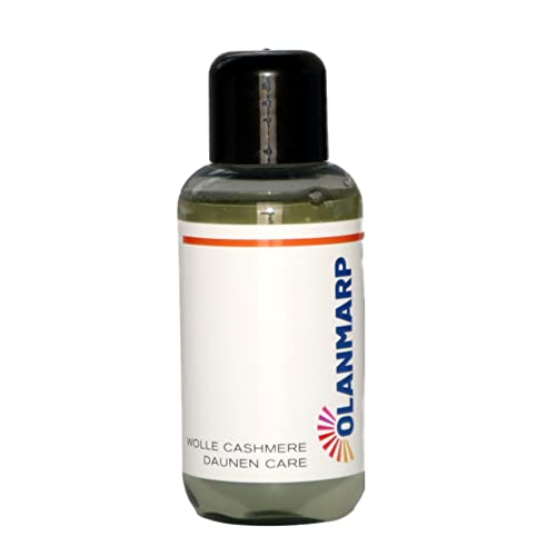 Detersivo lana concentrato Olanmarp –detersivo liquido delicato per lana, alpaca, angora, cachemire, mohair e piumino –con lanolina –biodegradabil –flacone viaggio (50 ml, senza rete per biancheria)
