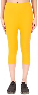 DIAZ Women Solid Premium Cotton Capri | Mid-Waist | Fashionwear Price In India