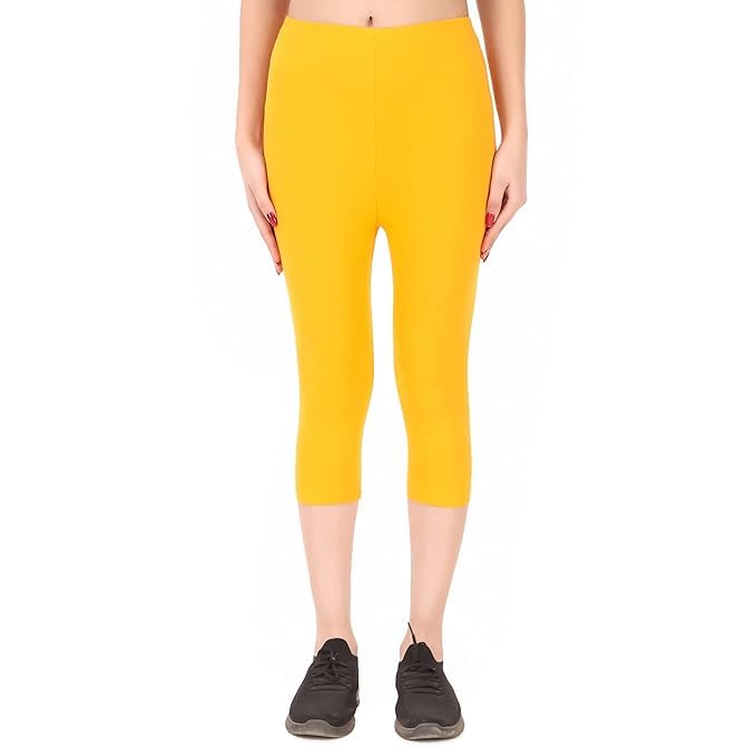 diaz Women Solid Premium Cotton Capri | Mid-Waist | Fashionwear-picture-44