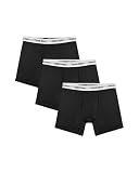 Organic Basics Mens Easy Boxer Briefs 3-Pack Underwear, Black, Small
