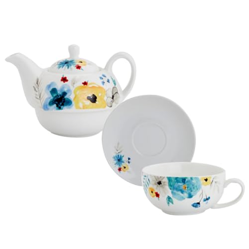 Juego de té de capacidad moderada OSALADI con plato para servir sin manchas en tu mesa de casa 2