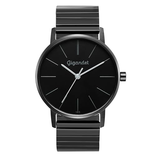 Montre quartz japonais femme Gigandet avec bracelet en acier inoxydable argenté