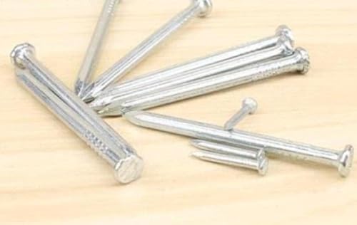 Clavos de acero para construcción y carpintería, alta dureza, superficies galvanizadas, varios tamaños (16mm a 100mm) miniatura 7