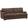 Amazon Brand – Stone & Beam Lauren Down-Filled Oversized Sofa Couch, 89″W, Chocolate