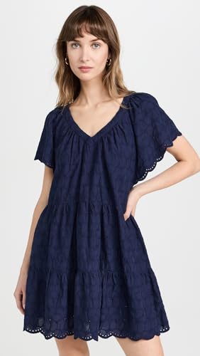 Image of Velvet by Graham & Spencer Women's Wynette Embroidered Cotton Dress