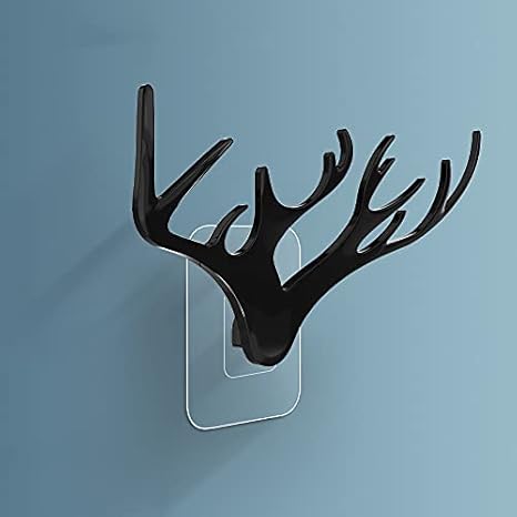 Amazon フック 装飾壁フック 壁掛けハンガー 鹿の角フック 意 格納式ドアフックハンガー ドアハンガー 帽子掛け 収納 ハンガーフック 耐久性 2個入り ブラック フック オンライン通販