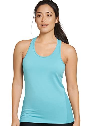 Jockey Women's Seamless Textured Racerback Tank Top, Aqua, Small - image 2