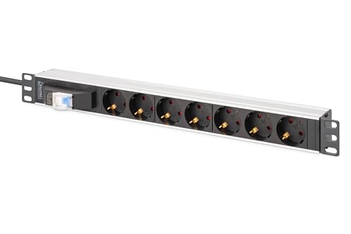 Regleta de 19 pulgadas DIGITUS de 7 tomas con interruptor de protección 3