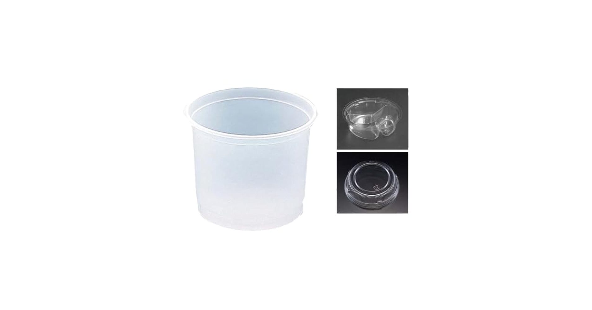 Amazon.co.jp: [小ロット3点セット]あんみつ容器 G240BN本体無地