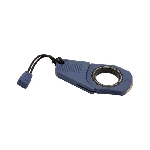 SOG Rapid Rescue Multi-Tool | Stainless Steel Seatbelt Cutter, GRN Handle, Aluminum Pull-Ring, Quick to Deploy from The Sheath, Midnight Blue