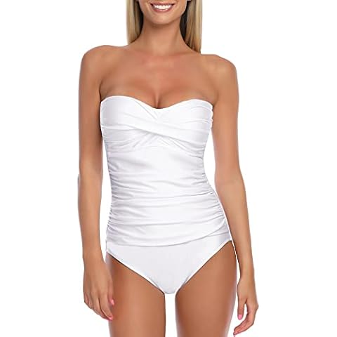 RELLECIGA Women's Tummy Control One Piece Swimsuit Cover