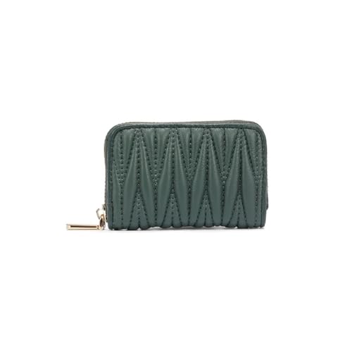 Womens wallet Genuine Leather Soft Sheepskin Wallet - ID Credit Card Holder & Coin Pocket Organizer(Green)