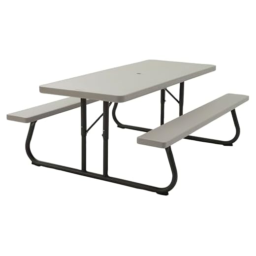 Lifetime Folding Picnic Table, 6-Foot