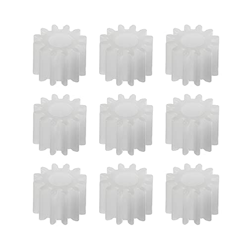 Othmro 10pcs Plastic Gears 12 Teeth Model 123A Reduction Gear Plastic Worm Gears for RC Car Robot Motor