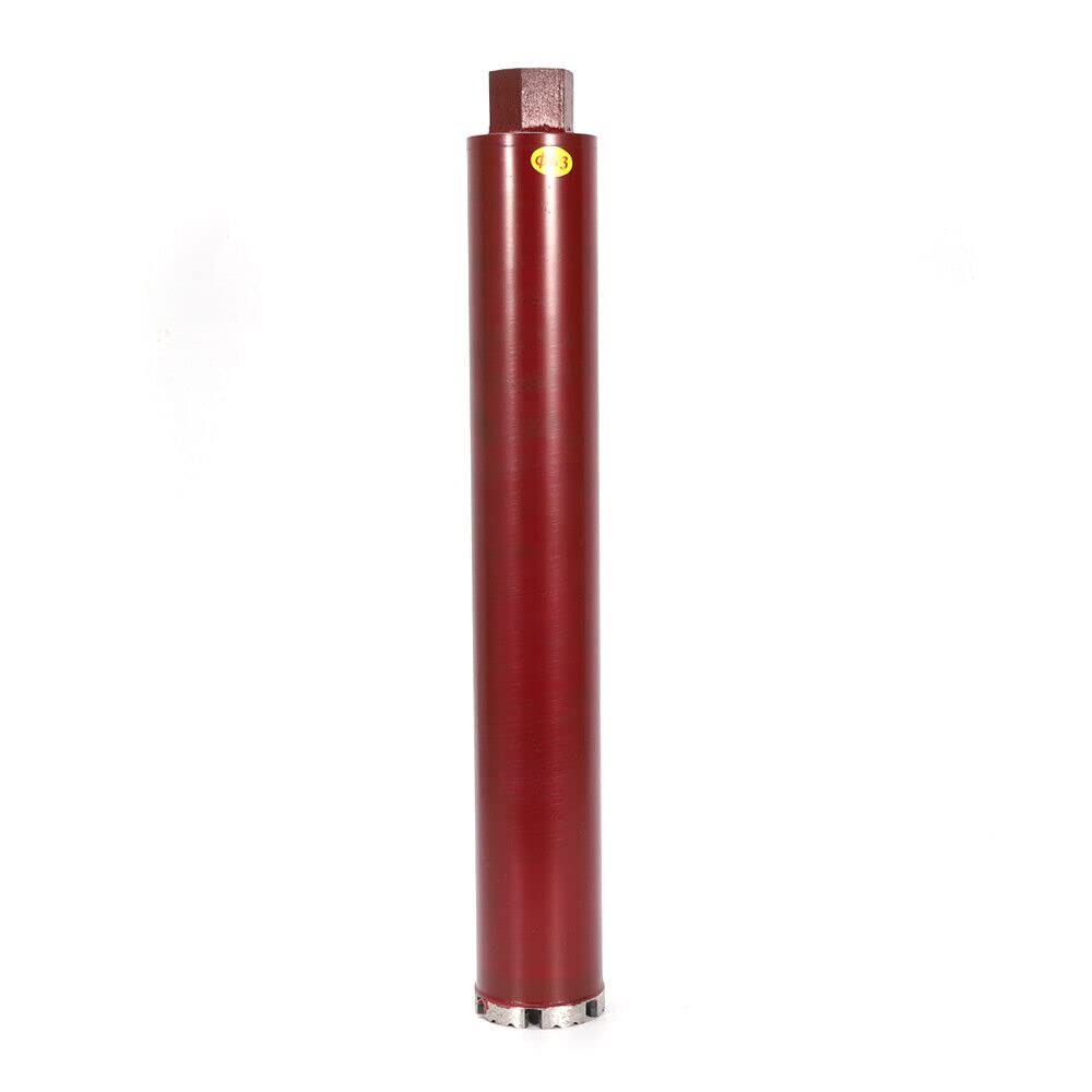 Diamond Core Drill, 63/76/112mm Core Drill Bit, 63mm/76mm/112mm Professional Dry and Wet Diamond Core Drill Bits Bit Drilling, for Concrete, Aerated Concrete, Bricks, Tiles, Stoneware (63mm)