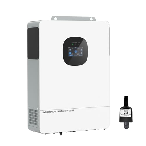 Image of POWLAND 10000W Grid-Tied Hybrid Solar Inverter with WiFi | Battery-Free Design | 48V DC to 120V/240V AC Split Phase | Built-in 250A MPPT | Works with 48V LiFePO4/Lead Acid Batteries, UL1741