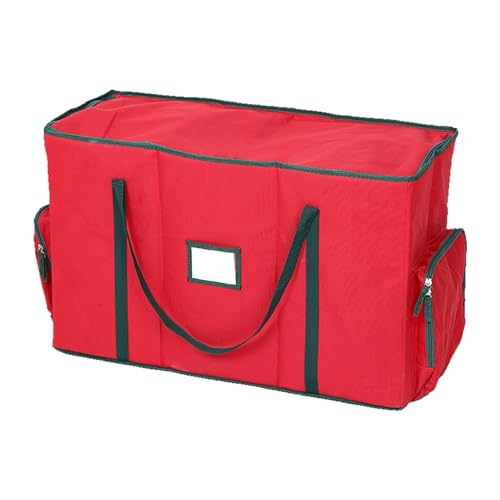 Contenedor de Navidad ajustable bolsa de almacenamiento resistente con compartimentos 7