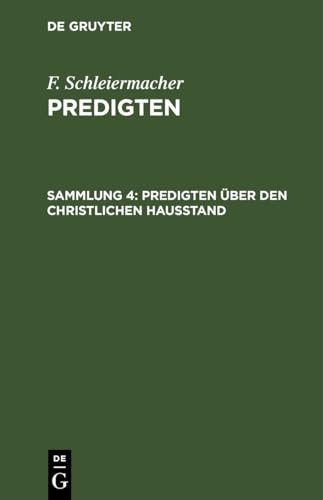 Predigten über den christlichen Hausstand (German Edition)