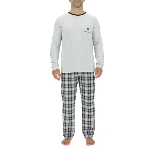 Pierre Cardin Underwear Homme Pca/1/Enl/226 Ensemble De Pijama, Gris Chiné/Noir, XXL EU