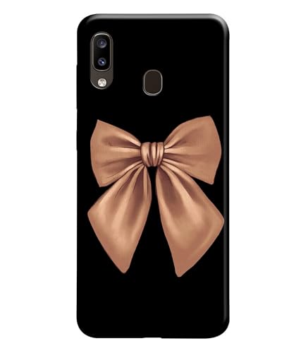 Image of Girly Pink Bow Printed Hard Back Case Cover Compatible for Samsung Galaxy F22 / Samsung Galaxy M22 (Multicolor) - D1660