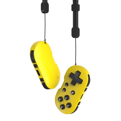 CRKD ATOM - Collectible Keychain Controller for Nintendo Switch, PC, Mac, Mobile and Smart TV (Yuzu Yellow)