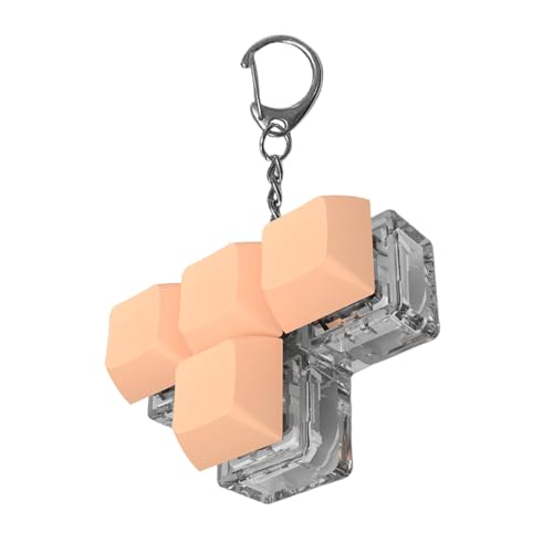 キーボード フィジェット キーチェーン、キーボード フィジェット クリッカー キーチェーン - ビスタ発光 4 キー シャフト テスター 指のおもちゃ,指おもちゃ、面白い感覚キーチェーン、シャフトテスターリラックスボタン大人用指おもちゃ