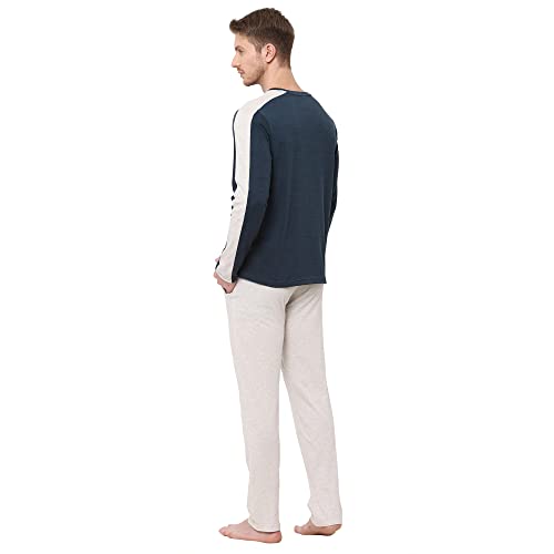 Image of Sweet Dreams Men's Cotton Solid Pajama Set Pack of 2