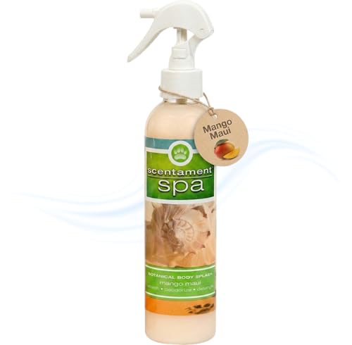Image of Best Shot Scentament Spa Botanical Body Splash, Detangler Spray, Body Spray for Pets, Cat and Dog Cologne Spray, Mango Maui, 8 Oz.