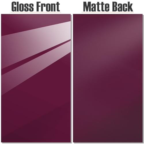 Image of 1pcs Pastel Cell Cast Acrylic Sheets Dark Purple 1 /8inch (3mm) 8x12 200x300mm Glossy Matte Laserable Plexiglass Sheets Plasitc Board for Laser Cutting Engraving DIY Project Craft Sign