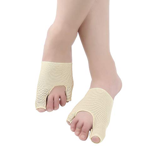 Dr.Koyama Bunion Aid Sleeves Big Toe Bunion Pain Relief Tailor's Bunion Regulator Bunion Toe Straightener Separator Pinky Toe Bunion Protector for High Heels-Large