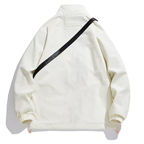 Veste surdimensionnée en velours côtelé homme texture vintage et coupe XL ample - 5