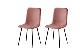 Lot de 2 chaises de salle à manger avec assise