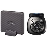 富士フイルム(FUJIFILM) クリスマスプレゼント お年玉ギフト ワイドスマホプリンター "チェキ" instax Link WIDE モカグレイ INS LINK WIDE M GRAY & 手のひらサイズカメラ チェキ INSTAX Pal ジェムブラック 広角レンズ マルチフォーマット INS PAL BLACK