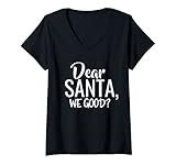 Photo Gallery donna caro babbo natale we buon natale maglietta con collo a v Photo Gallery donna caro babbo natale we buon natale maglietta con collo a v