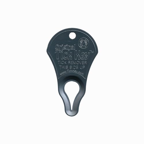 The Original Tick Key -Tick Detaching Device - Portable, Safe and Highly Effective Tick Detaching Tool (Pewter)