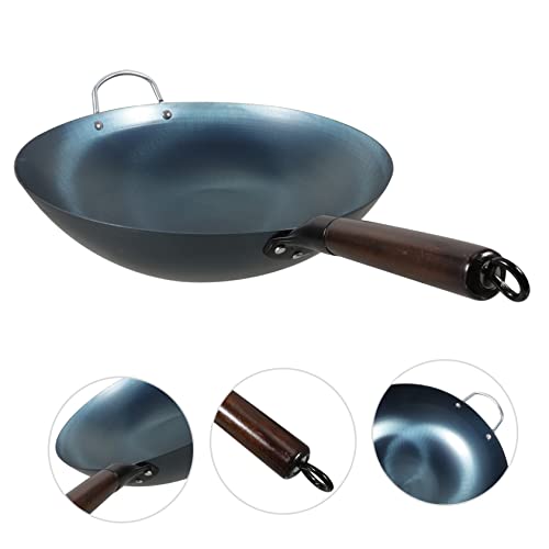 Wok con fondo redondo diseño japonés cocina miniatura 2