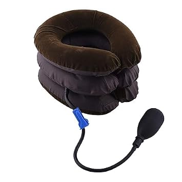 Star SAI Collection- Inflatable Cervical Neck Traction Pillow | Adjustable Air Collar for Neck Pain Relief, Spine Alignment & Posture Support | Portable & Comfortable Therapy Device