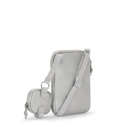 Pochette smartphone Kipling Elvin métallisée pour ranger cartes et mobile
