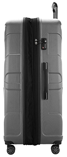 SUITLINE extra grote reiskoffer harde schaal koffer XL trolley rolkoffer met uitbreiding, zilver (zilver) - 88011063 - Image 8