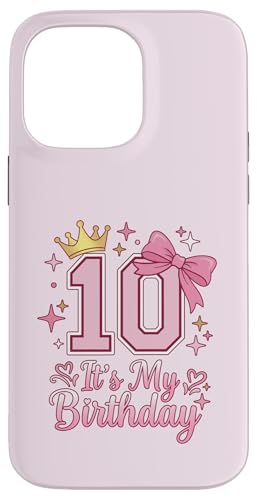 It's My 10th Birthday ���̎q �R�P�b�g���{�� �s���N 10�� �X�}�z�P�[�X iPhone 14 Pro Max �p