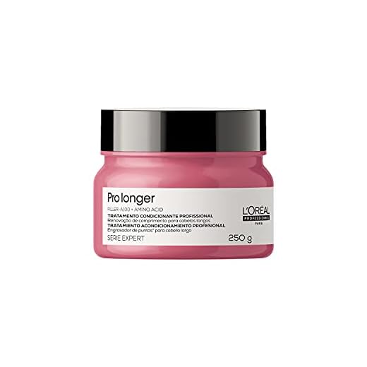 L'Oréal Professionnel Máscara de Tratamento Pro Longer, Reduz a Quebra e a Aparência de Pontas Duplas, Adiciona Suavidade e Brilho, Para Cabelos Finos e com Afinamento, 250g